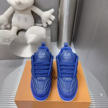 LV Skate Sneaker Blue Grained Calf Leather - LSVT228