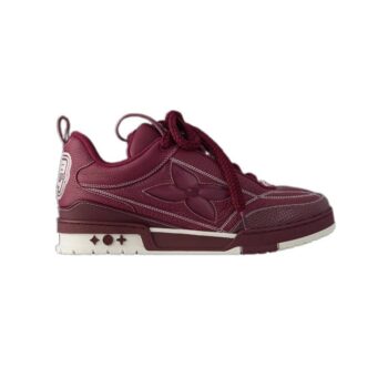 LV Skate Sneaker Bordeaux Red Grained Calf Leather - LSVT227