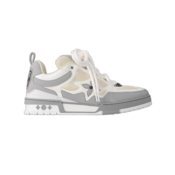 LV Skate Sneaker Gray Mix of Materials Double Laces - LSVT251