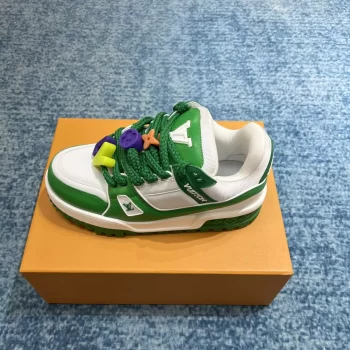 LV Trainer Maxi Sneaker Green Mix of Materials - LSVT240