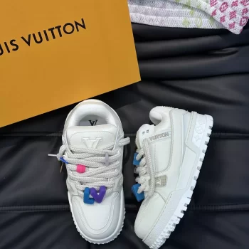 LV Trainer Maxi Sneaker White Mix of Materials - LSVT239