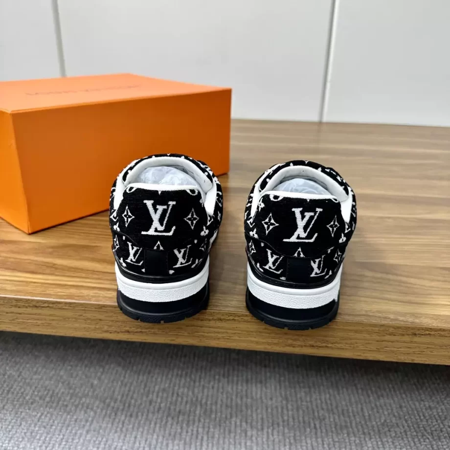 LV Trainer Sneaker Black Monogram Textile - LSVT261