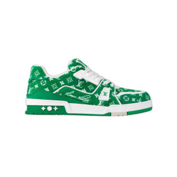 LV Trainer Sneaker Green Monogram Textile - LSVT260