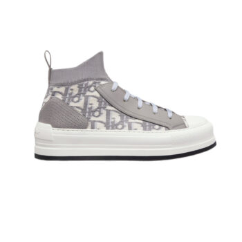 Walk'n'Dior Platform High-Top Sneaker Gray Dior Oblique Technical Mesh and Calfskin - CDO134