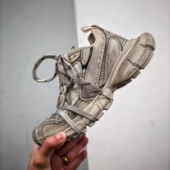Balenciaga Men's 3XL Sneaker in Beige Destroyed Canvas - BB305