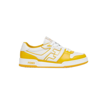 Fendi Match Sneakers Yellow Leather Low-Tops - FD033