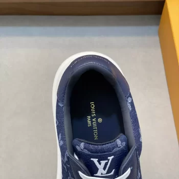 LV Beverly Hills Sneaker Blue Monogram Denim - LSVT266