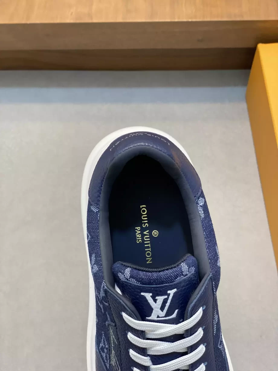 LV Beverly Hills Sneaker Blue Monogram Denim - LSVT266