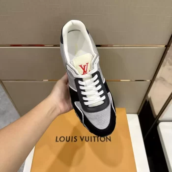 LV Run Away Sneaker Black Monogram Jacquard and Suede – LSVT270