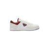 Prada White/Garnet Downtown Re-Nylon Sneakers - PRD056