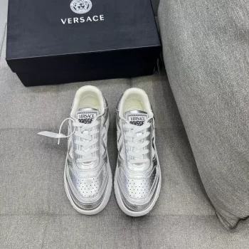 Versace Metallic Greca Odissea Sneakers Silver - VSC046