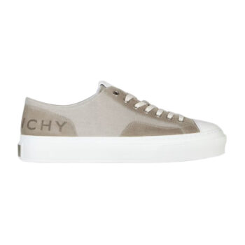 Givenchy City Sneakers in Canvas and Suede Medium Grey - G55V