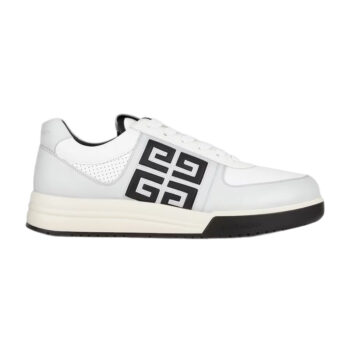 Givenchy G4 Sneakers in Leather and Perforated Leather Grey/Black - G57V