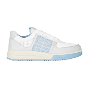 Givenchy G4 Sneakers in Leather and Perforated Leather Grey/Blue - G56V