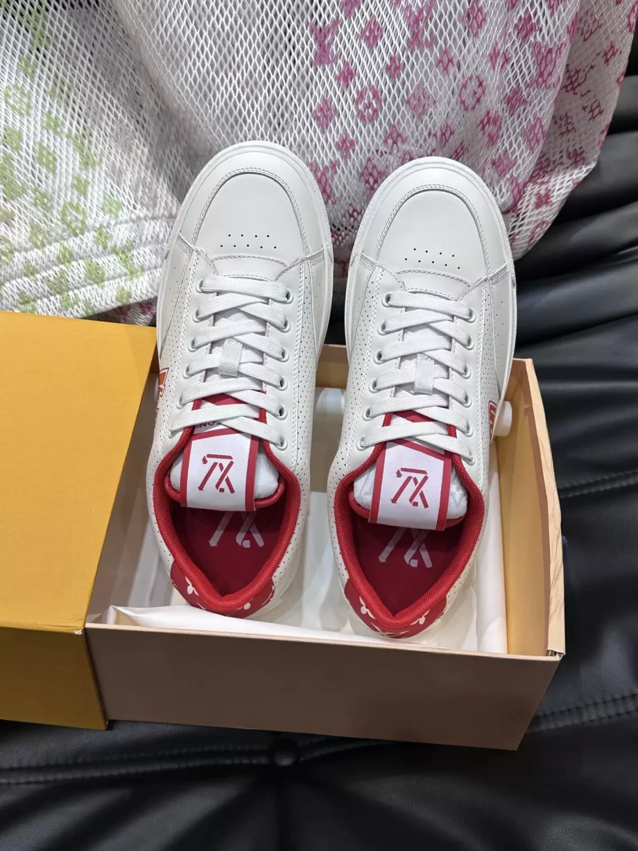 LV Charlie Sneaker Red Mix of Sustainable Materials - LSVT276