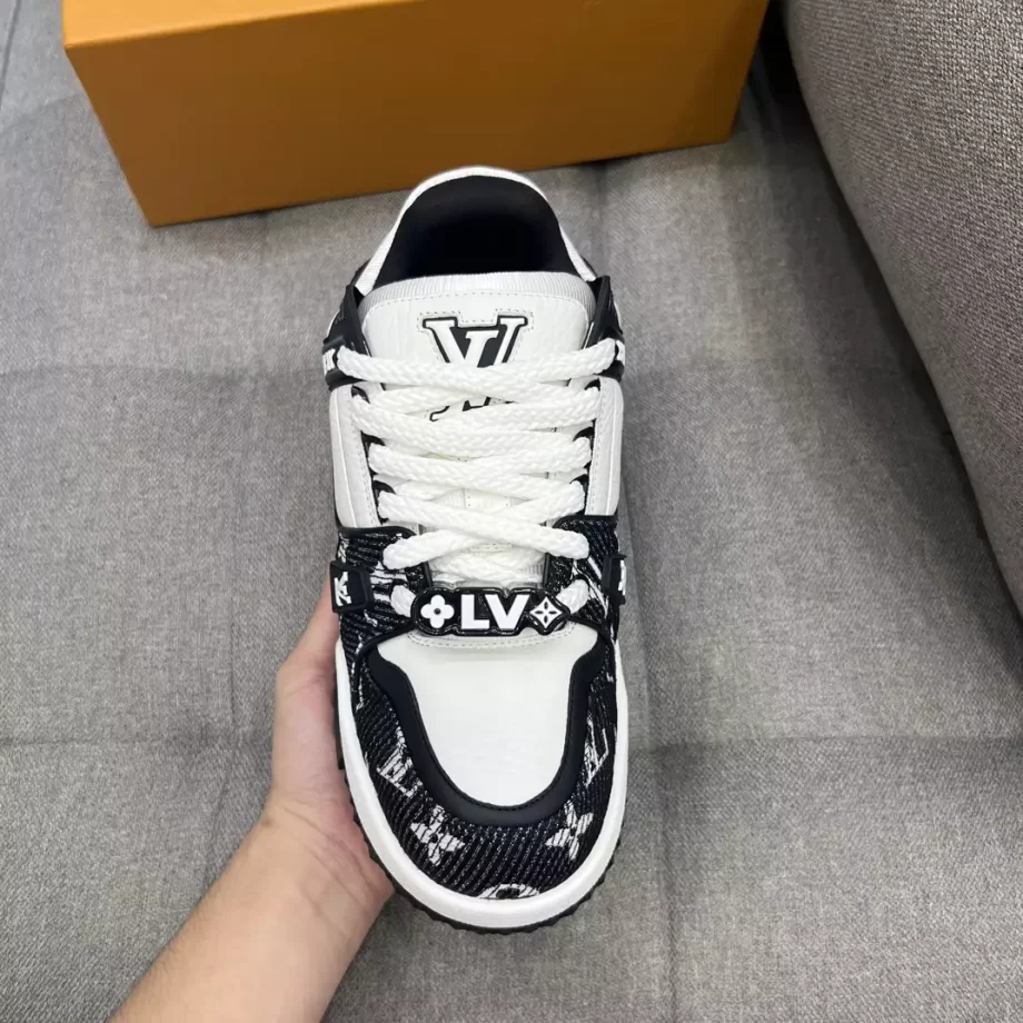 LV Trainer Maxi Sneaker Black Monogram Denim - LSVT282