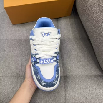 LV Trainer Maxi Sneaker Blue Monogram Denim - LSVT283